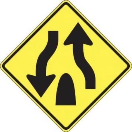 Accuform LANE GUIDANCE SIGN DIVIDED HIGHWAY FRW658DP FRW658DP